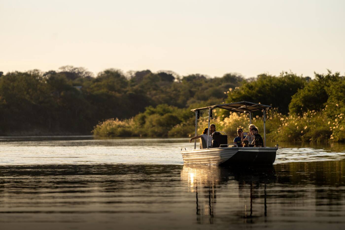 Sunset cruise on the Kavango